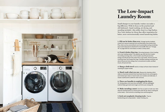 The Low-Impact Home page spread flatlay