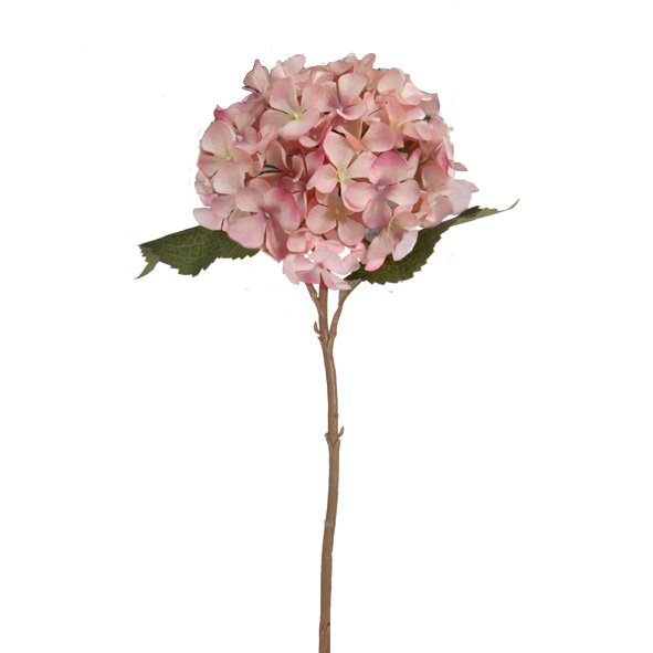 Vintage Hortensia, Dusty Pink 45cm Faux Hydrangea