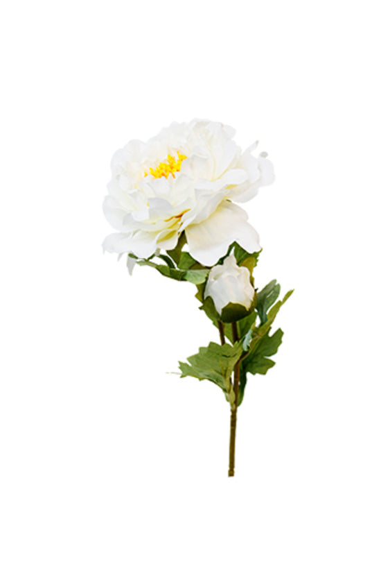 Sophie Peony, White 60cm Faux Flower