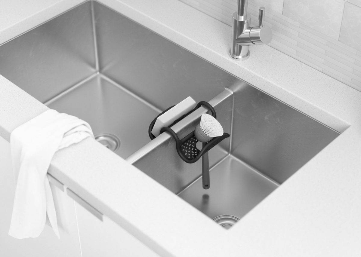 Umbra Sling sink organizer with perforated base