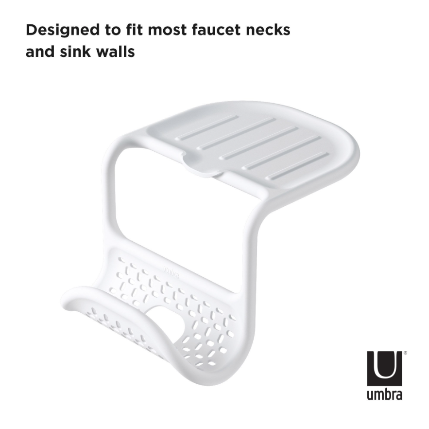 Umbra Sling sink organizer draining spout detail