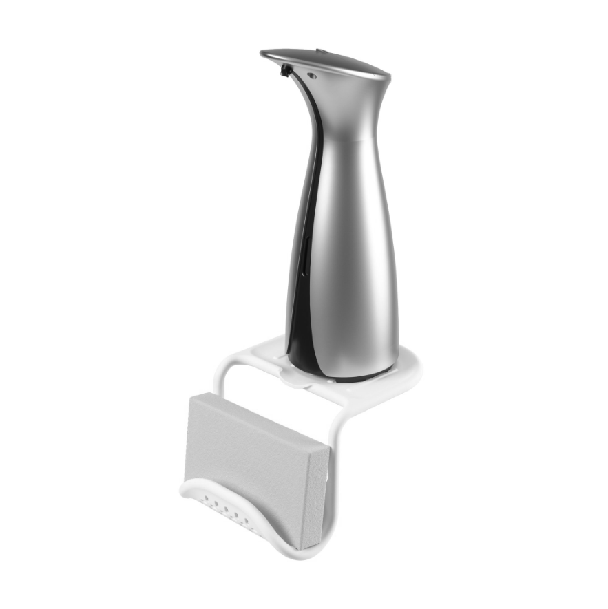 Umbra Sling sink organizer showing its non-slip silicone coating