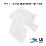 Winner of a 2006 Umbra Magino Stool With Magazine Rack - Clear Acrylic houseware design award.