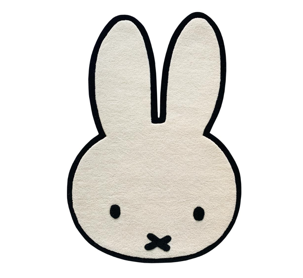 Miffy Floor Rug – Hand-Tufted NZ Wool Kids’ Bedroom Rug (80x111cm)