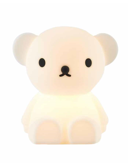 Boris Mini Light, a bear-shaped silicone nightlight, glowing warm white