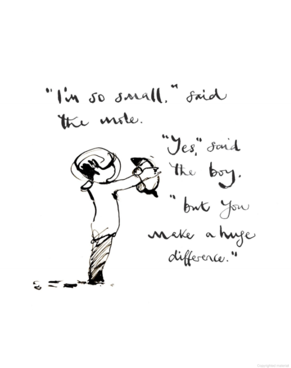I'm so small i'm the man i'm so small i'm the man i'm so small, Charlie Mackesy | The Boy, The Mole, The Fox and The Horse.