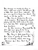 A black and white drawing of a handwritten poem from Charlie Mackesy | The Boy, The Mole, The Fox and The Horse Books.