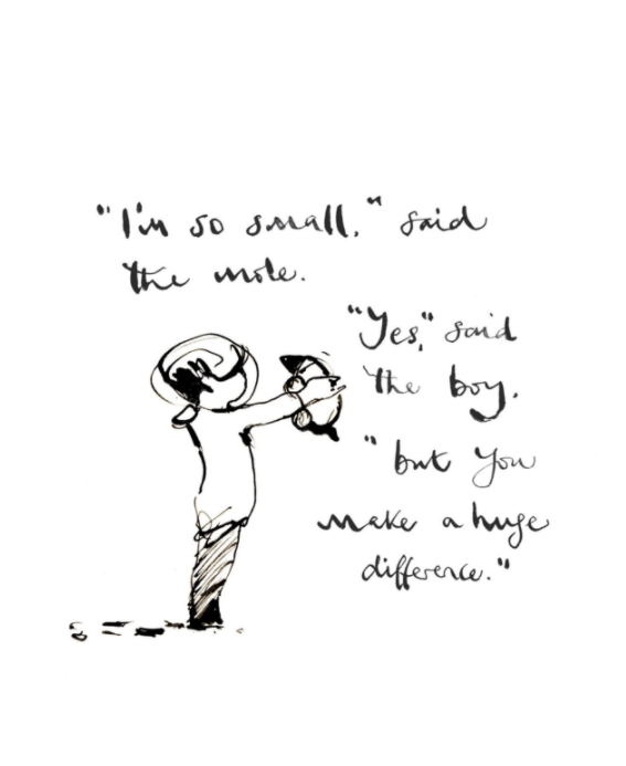 I'm so small i don't even know what to say about Charlie Mackesy | The Boy, The Mole, The Fox and The Horse books.