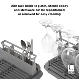 UDRY DISH RACK WITH DRY MAT