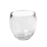 A DROPLET TUMBLER / TOOTHBRUSH HOLDER - CLEAR from the Umbra Design bath accessory collection, displayed on a white background.
