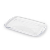 A DROPLET TRAY - CLEAR from the Umbra range, showcased on a white background.