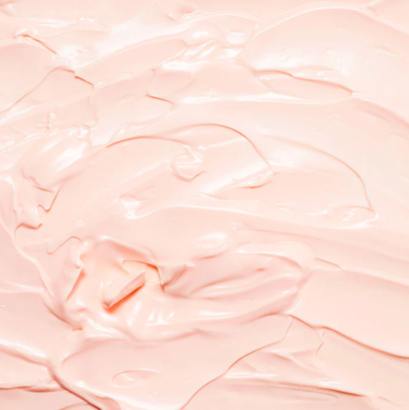 A close up image of Bonbodi's GLOWUP BODY CLEANSE - THE PERFECT PREP + A HINT OF SPARKLE, a luxurious pink cream.