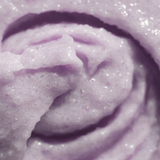 A close up of Bonbodi's Gemstone Body Polish - Quartz Micro Crystals with blemishes.