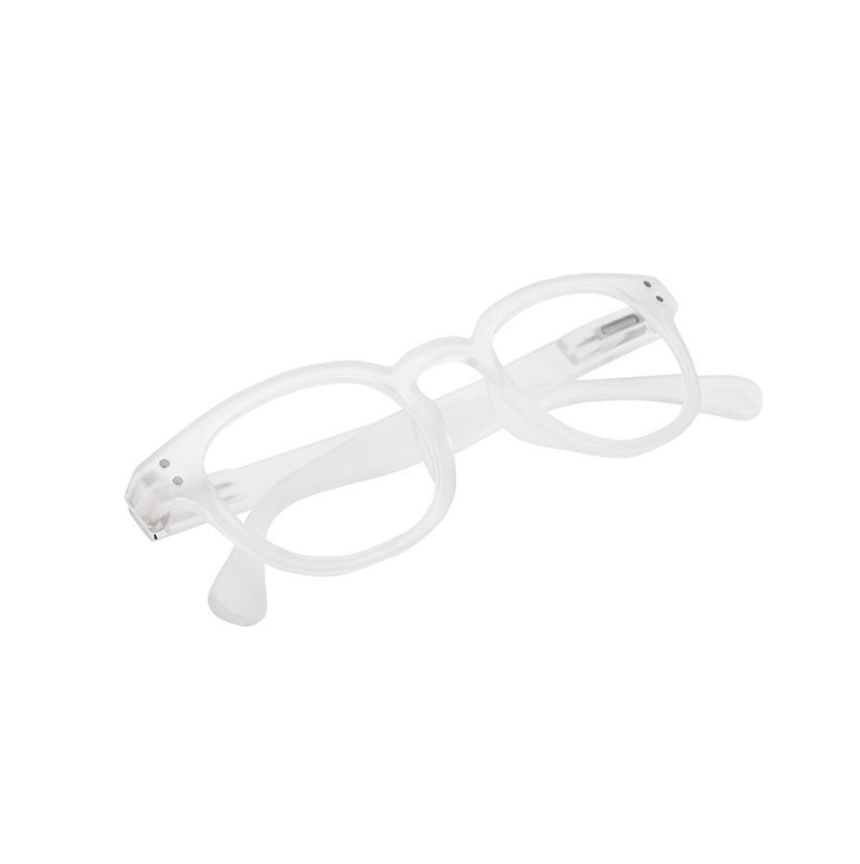 A pair of Albi Reading Glasses - Frosted on a white background.