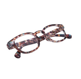 A pair of Albi reading glasses with a tortoiseshell pattern designed to enhance vision clarity.