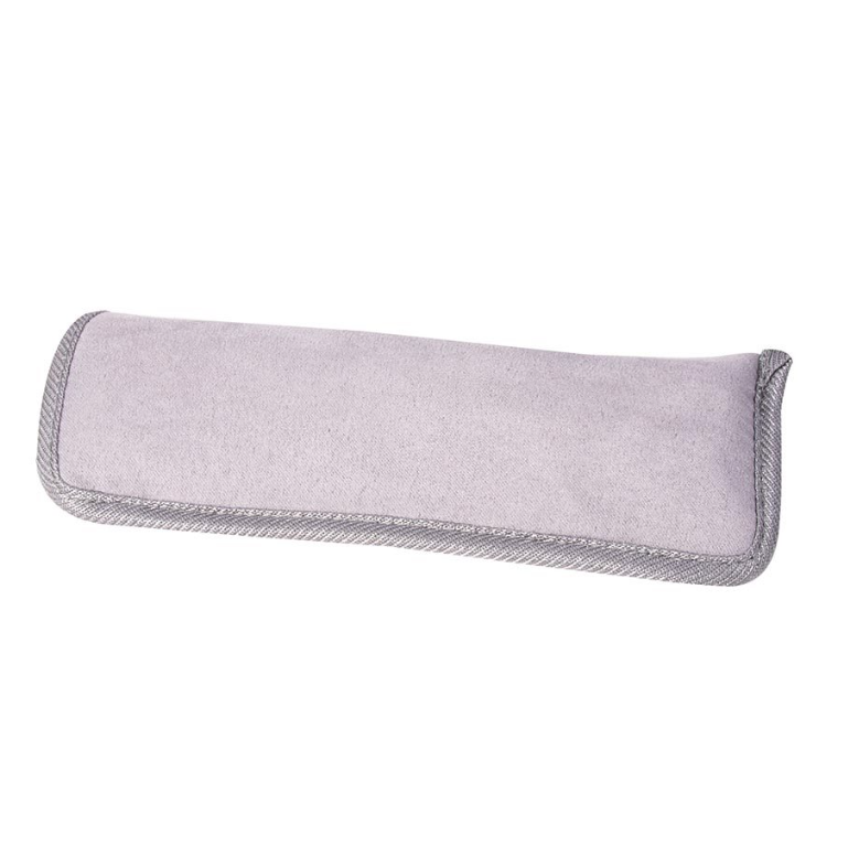 An Albi grey pillow case with a zipper on it, designed to block blue light.
