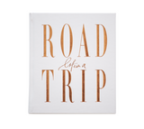 Axel and Ash Life's A ROADTRIP - Luxe Edition gold foiled road trip notebook.
