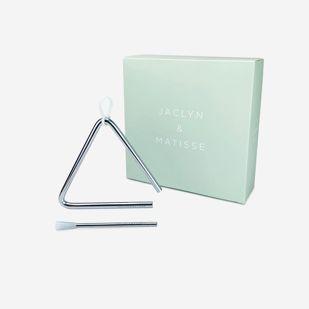Jaclyn & Matisse Steel Triangle Musical Toy – Kids Percussion Instrument