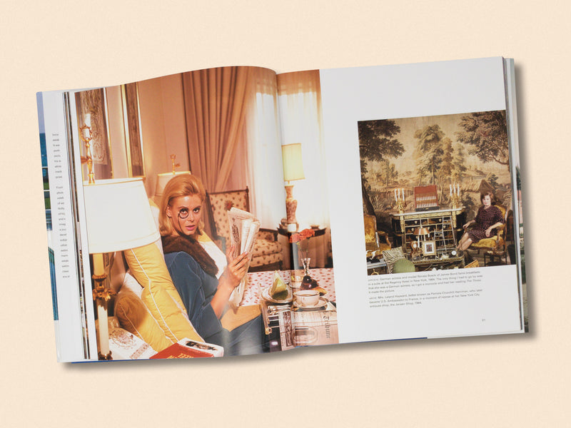 Slim Aarons Once Upon a Time page spread showing a portrait