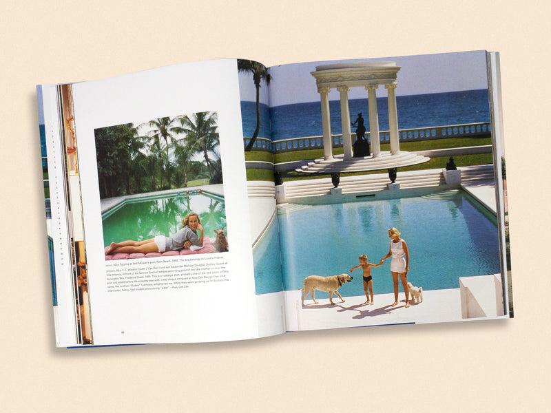 Slim Aarons Once Upon a Time page spread flatlay