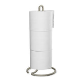 Squire Free Standing Toilet Paper Holder - Black / Nickel