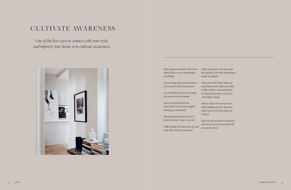 Style page spread detail