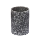 Terrazzo Vessel - Polystone Vase & Storage - Black | Zakkia