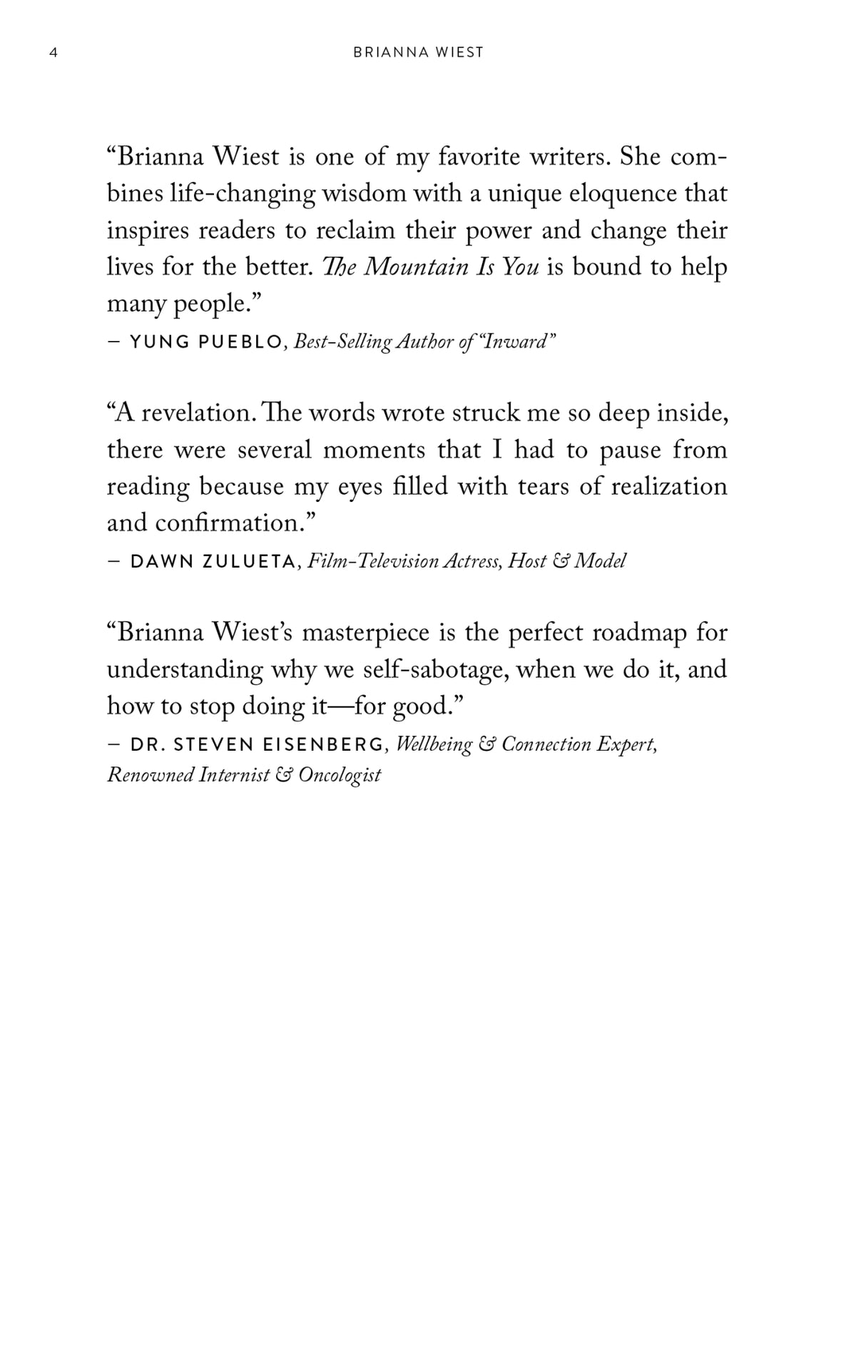 Page of text from The Mountain Is You by Brianna Wiest