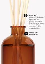 Therapy® Diffuser Balance - Cinnamon & Vanilla Bean by The Aromatherapy Co in a brown bottle.