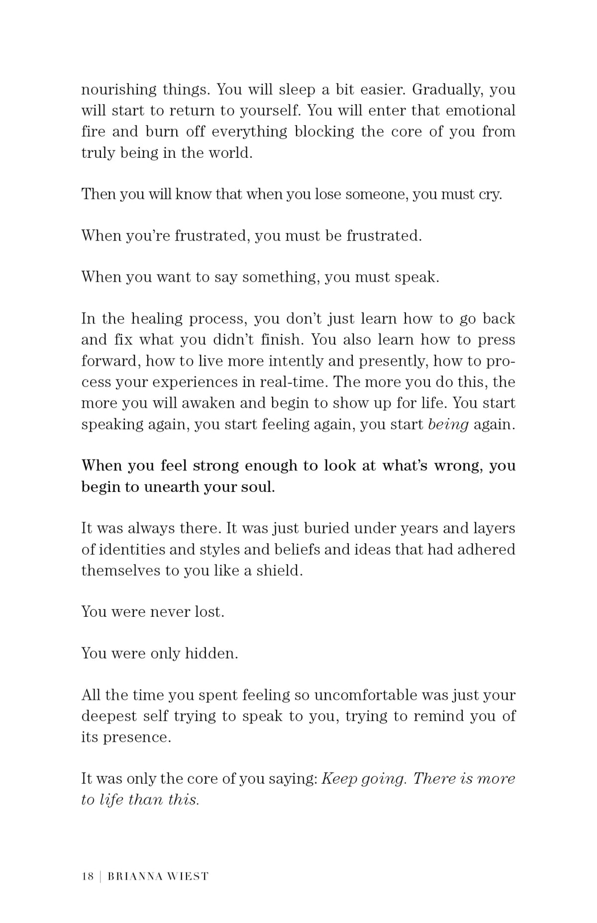 An example of an inspiring letter written by Brianna Wiest in "When You're Ready, This Is How You Heal" for motivation.