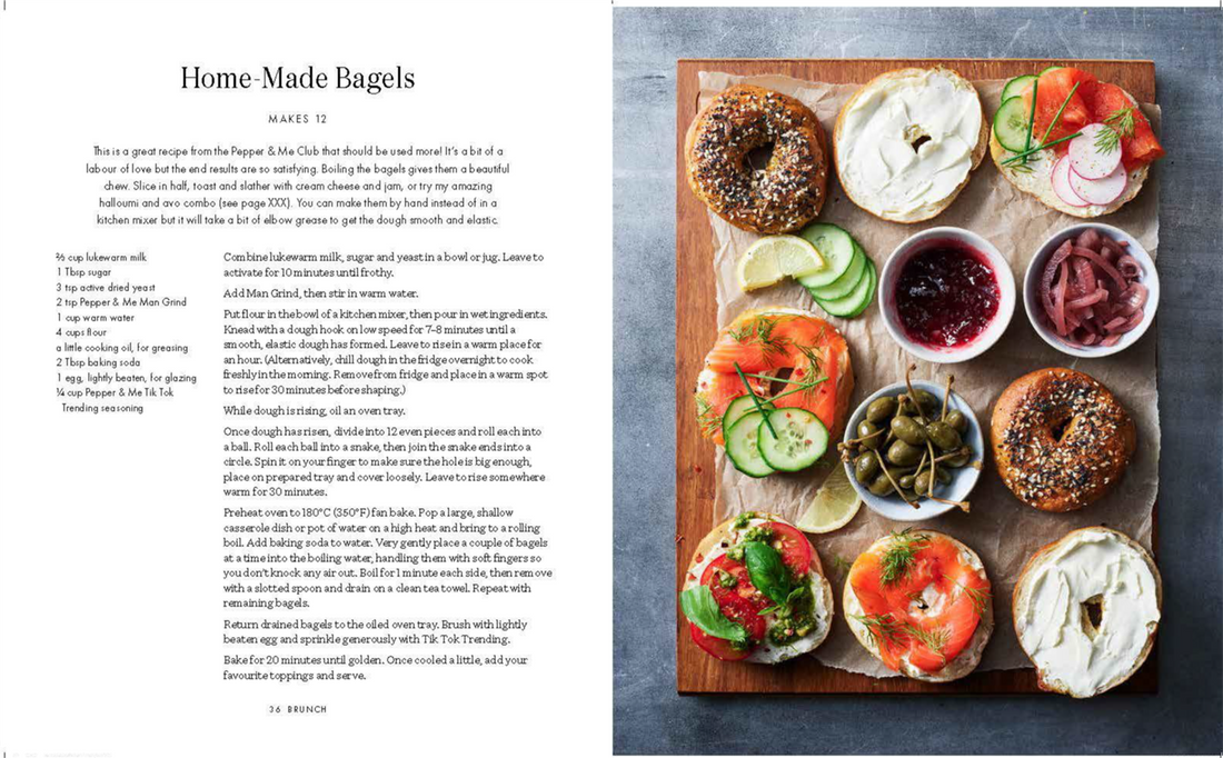 Together Food for Sharing page spread showing a recipe