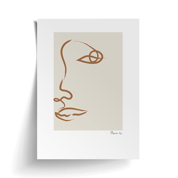 Darbi Natural print unframed, with a lifted corner