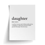 DAUGHTER PRINT