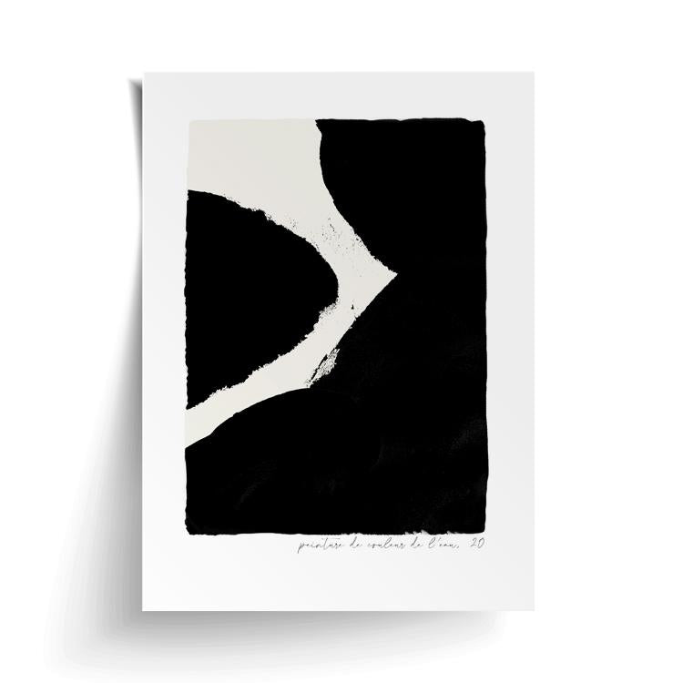 A PAPIER HQ | INK PRINT BLACK by Art Prints on a white background, available for delivery.