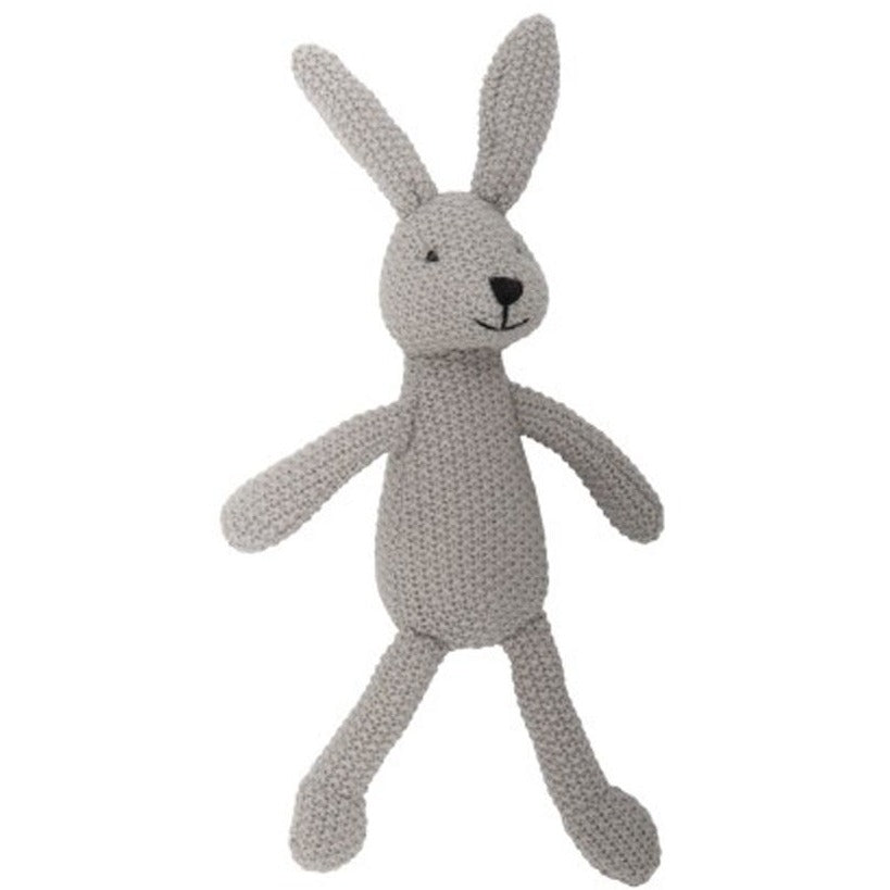 Wild Ones Bunny crocheted soft toy in grey by Lily & George