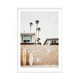 Two Beachfront surfboards leaning against a wall, available for delivery.
Brand Name: Art Prints