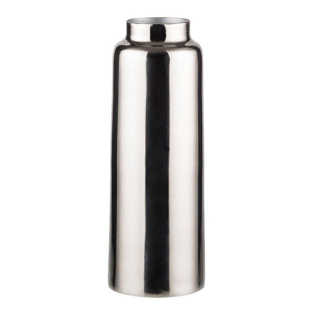 Bottle bud vase in black, front view