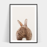 The back of a Peter Rabbit in an Art Prints framed print for delivery.