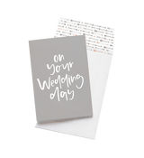 On Your Wedding Day // Greeting Card