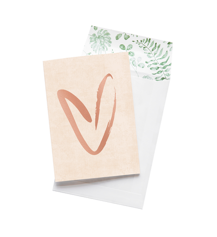 A WILDHEART - Greeting Card by Emma Kate Co with a heart on it.