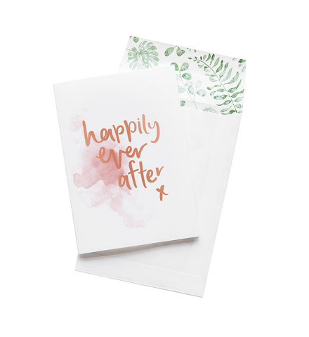 Happily Ever After greeting card from the WILD HEARTS collection by Emma Kate Co in Australia.
