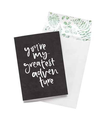 You're my My Greatest Adventure greeting card from Emma Kate Co.