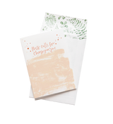 A This Calls For Champagne greeting card from Emma Kate Co.'s WILD HEARTS collection with the words 'you're welcome' on it.