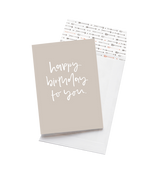 Happy Birthday To You // Greeting Card