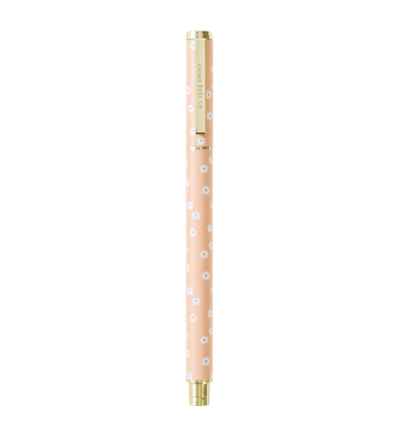 Metal Rollerball Pen | Apricot Daisies