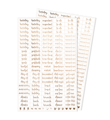 Word Stickers | Essentials Set | 2 Sheets