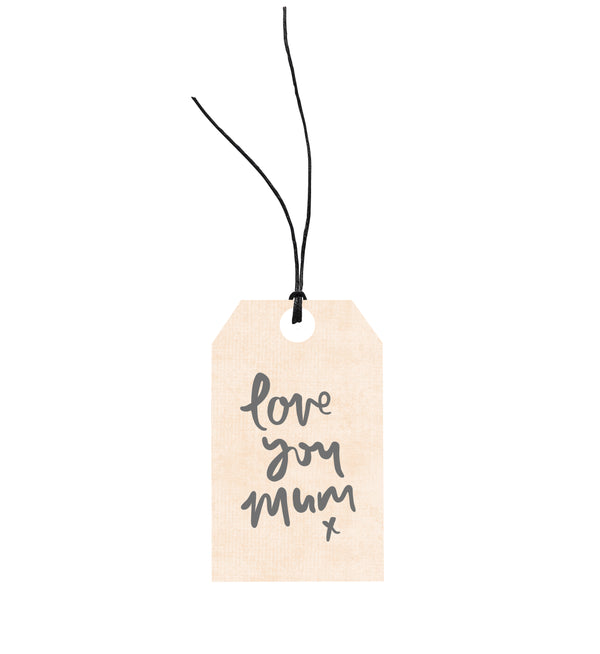 Emma Kate Co Love You Mum x gift tag with love for your mum.