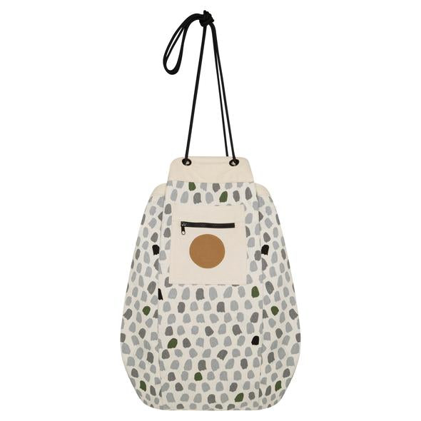 An Wow Town Track Interactive play pouch with polka dots on it for imaginative play.