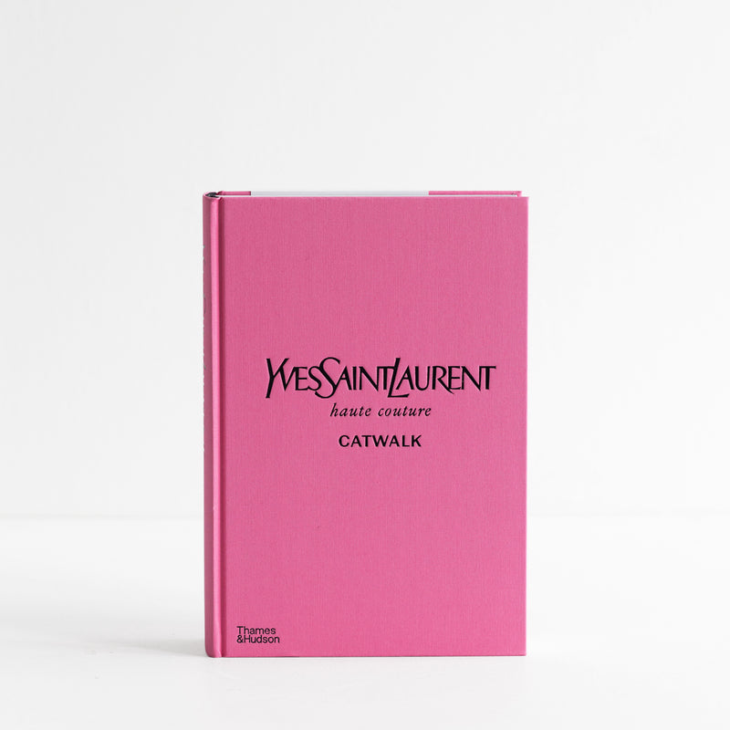 A pink book with the words Catwalk: The Complete Fashion Collections - Various Options on it.