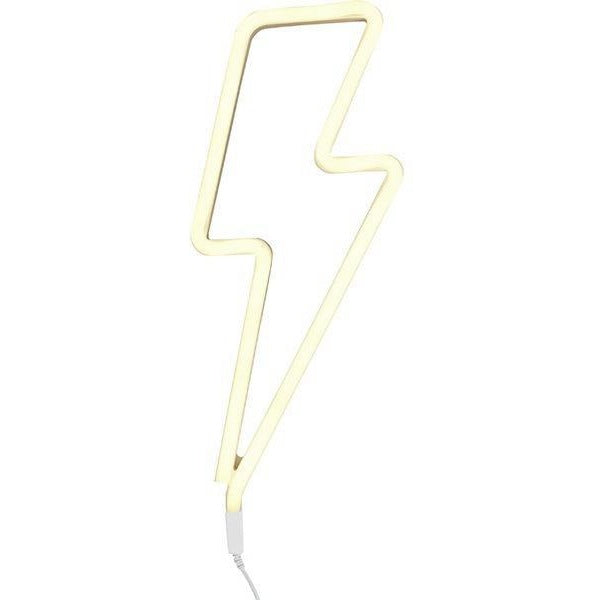 Cloud neon light switched off, daytime view